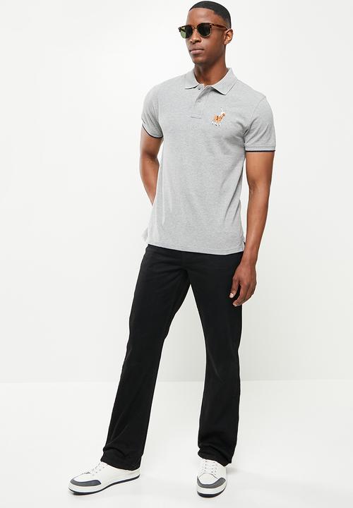 POLO - Rafe big pony ss golfer - grey melange