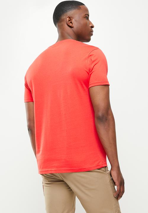 POLO - Mandla block print ss tee - fire