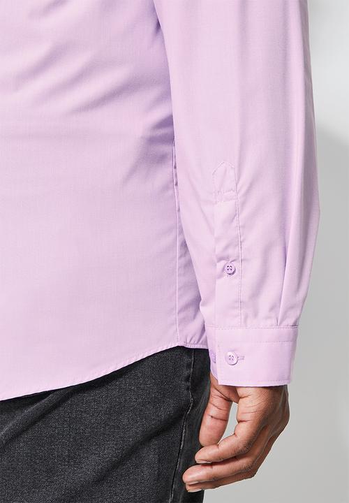 Superbalist - Plus easy care regular fit shirt - lilac