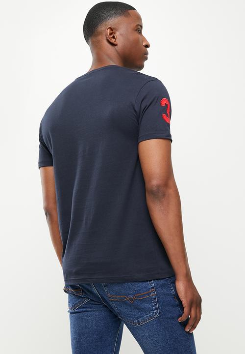 POLO - Marvin equestrian short sleeve tee - navy