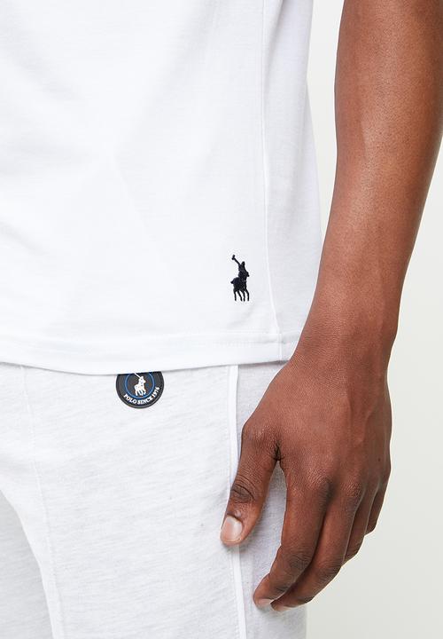 POLO - Imran flock short sleeve tee - white