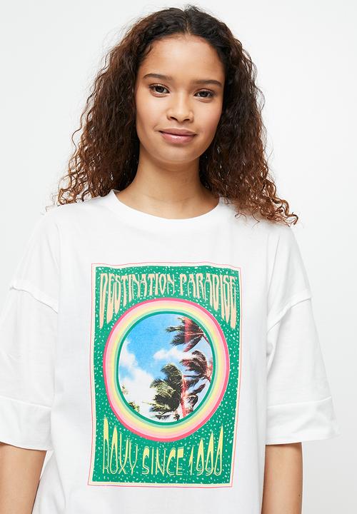 Roxy - Macrame hour tee - snow white