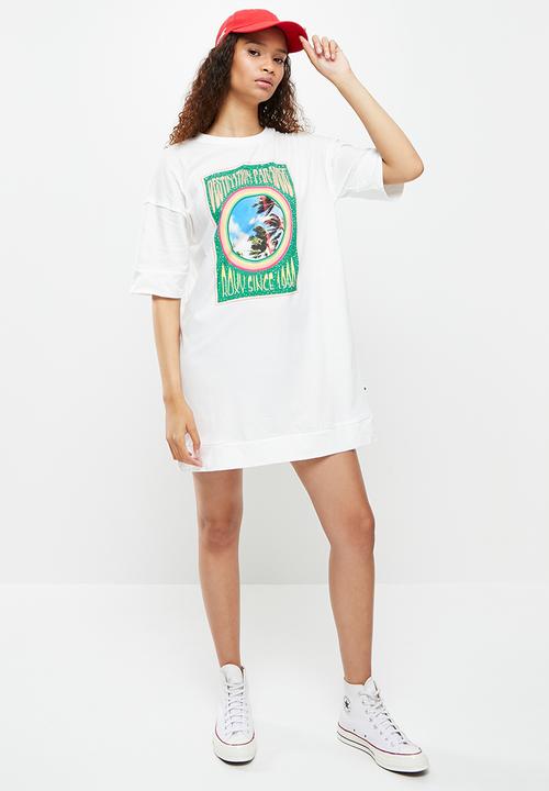 Roxy - Macrame hour tee - snow white