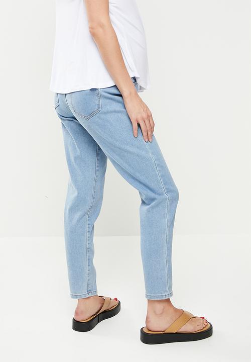 Missguided - Maternity riot over bump stretch jean - blue