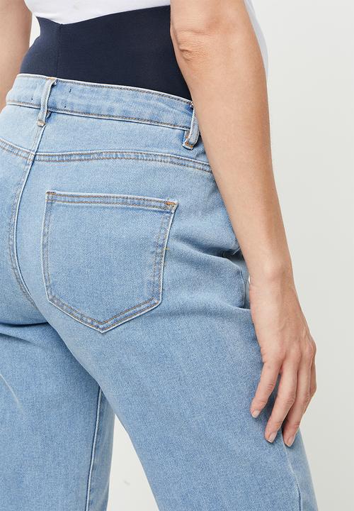Missguided - Maternity riot over bump stretch jean - blue