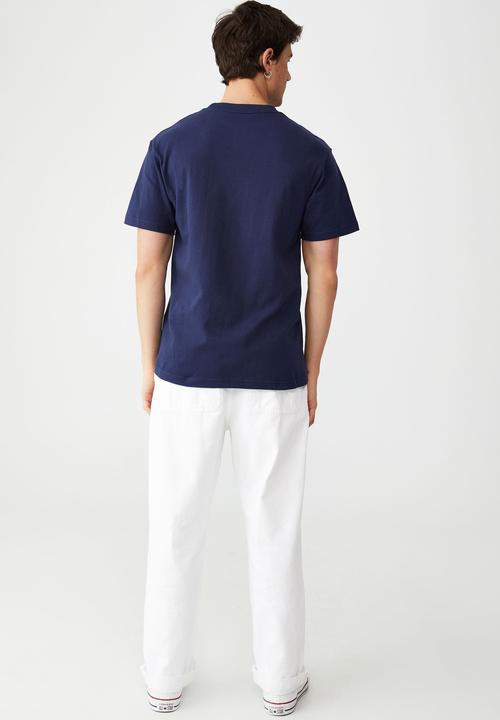 Cotton On - Special edition t-shirt - lcn yal indigo/yale - vintage logo