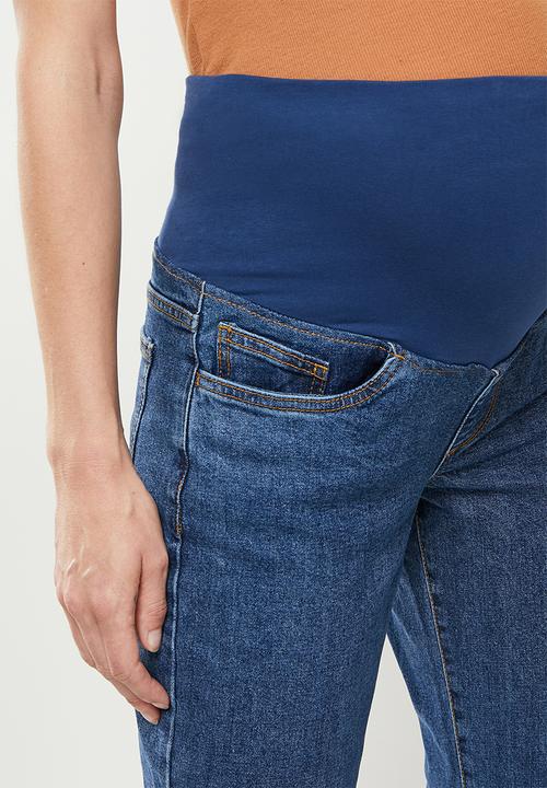 Cotton On - Maternity straight stretch jean (over belly) - trinity blue