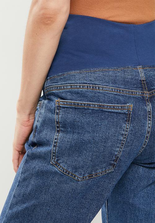 Cotton On - Maternity straight stretch jean (over belly) - trinity blue