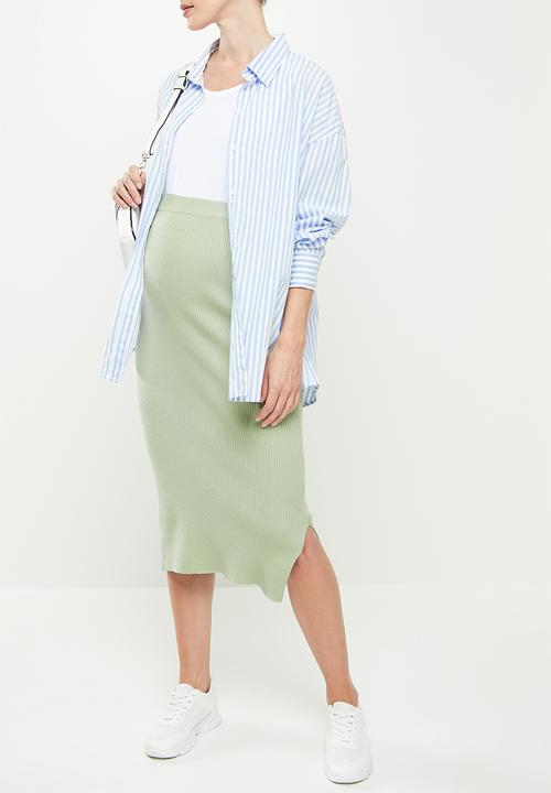 Cotton On - Maternity dad shirt - hayley stripe belle blue