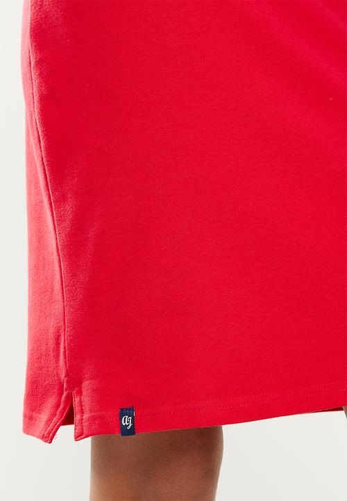 Aca Joe - Ladies aca joe sleeveless golfer dress - red