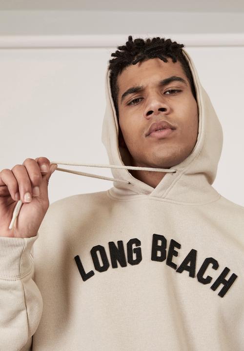 Factorie - Oversized graphic hoodie - beige