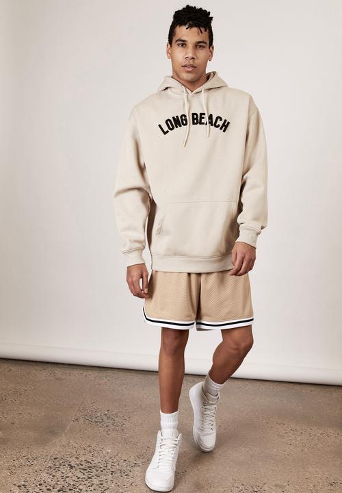Factorie - Oversized graphic hoodie - beige