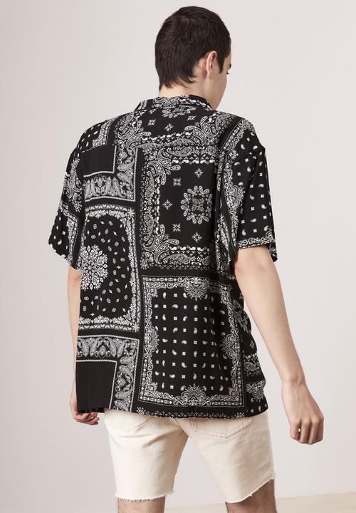 Factorie - Resort shirt - black bandana