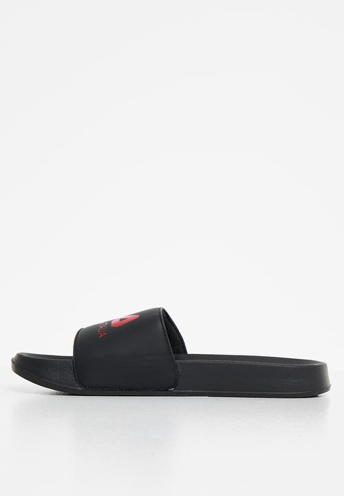 FILA - Biela slide - black