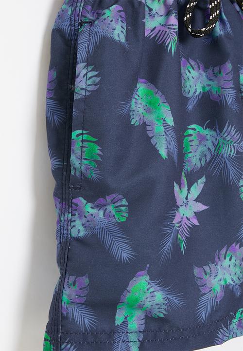 Quiksilver - Tropical gold volley 17 yth - insignia blue