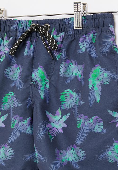 Quiksilver - Tropical gold volley 17 yth - insignia blue