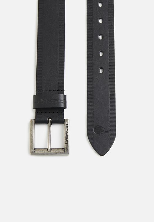 UrbanArt - Harlem 1 leather belt - black