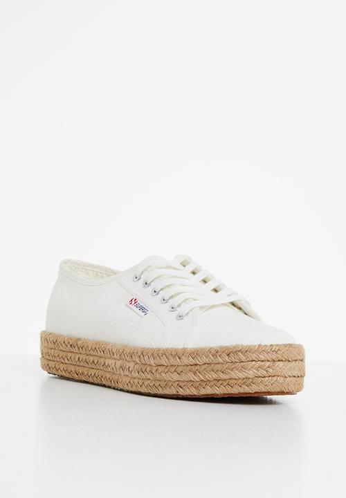 SUPERGA - 2730 Rope mid platform - white avoria