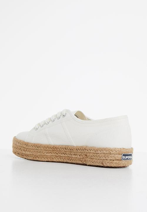 SUPERGA - 2730 Rope mid platform - white avoria