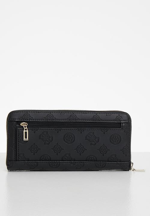 GUESS - Peony classic slg lrg zip around - black
