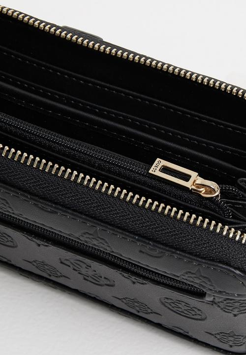 GUESS - Peony classic slg lrg zip around - black