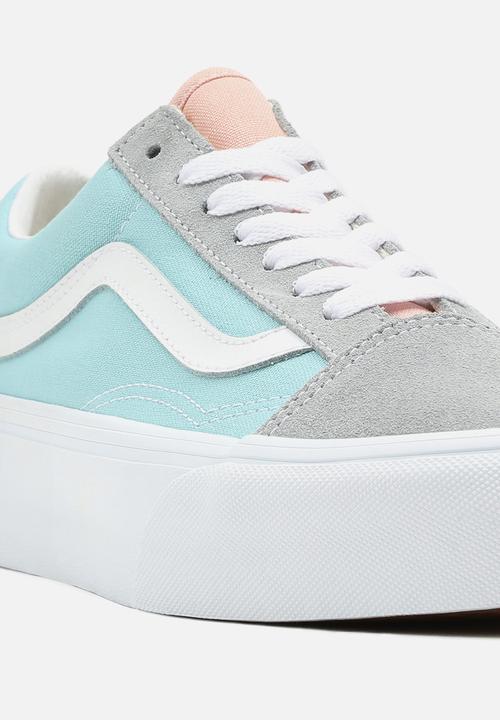 Vans - Old skool platform - (color block) pastel/true white