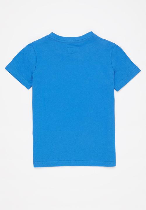 Aca Joe - Boys aca joe hs & flat print t-shirt - navy/ blue