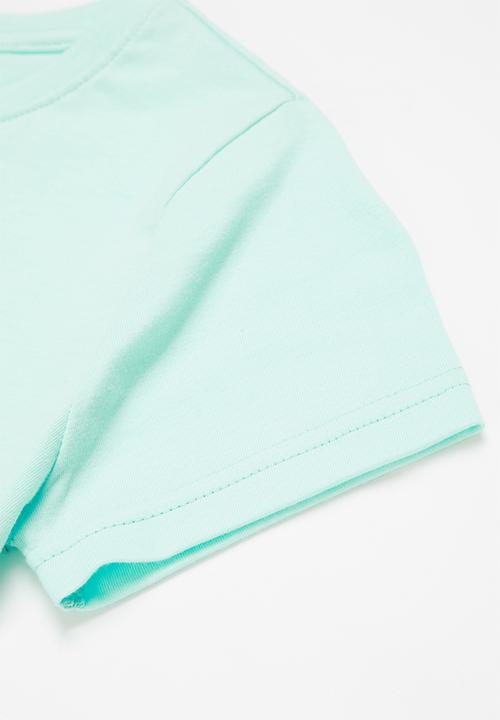 FILA - Mono f-box print T-shirt - tranquility blue