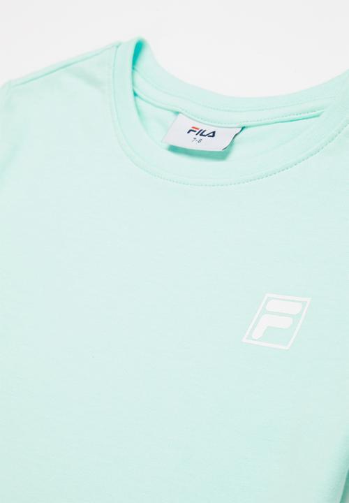 FILA - Mono f-box print T-shirt - tranquility blue