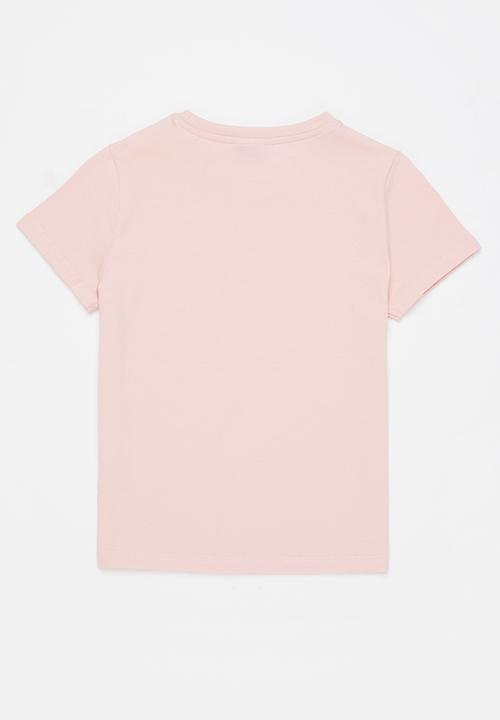 FILA - Mono deckle T-shirt - coral blush