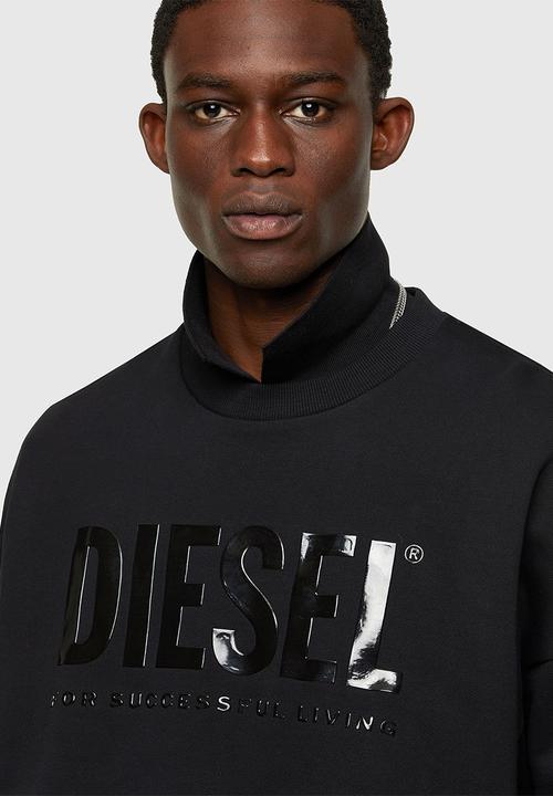 Diesel  - S-mart-inlogo sweatshirt - black