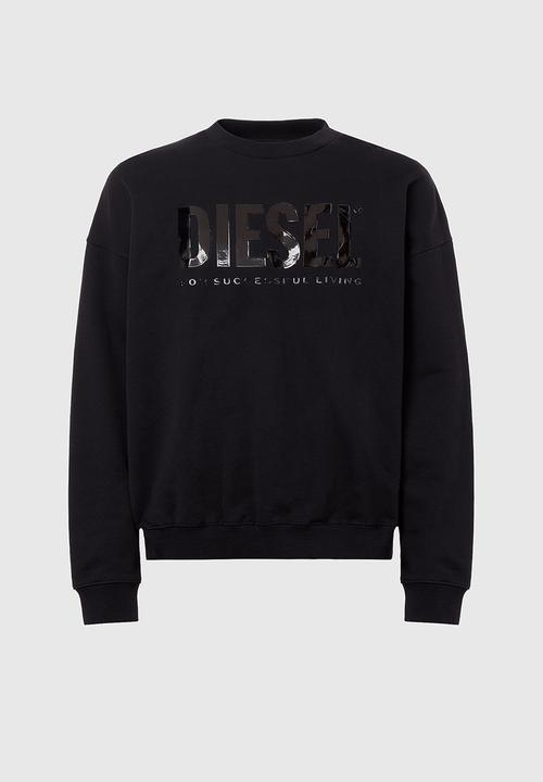 Diesel  - S-mart-inlogo sweatshirt - black