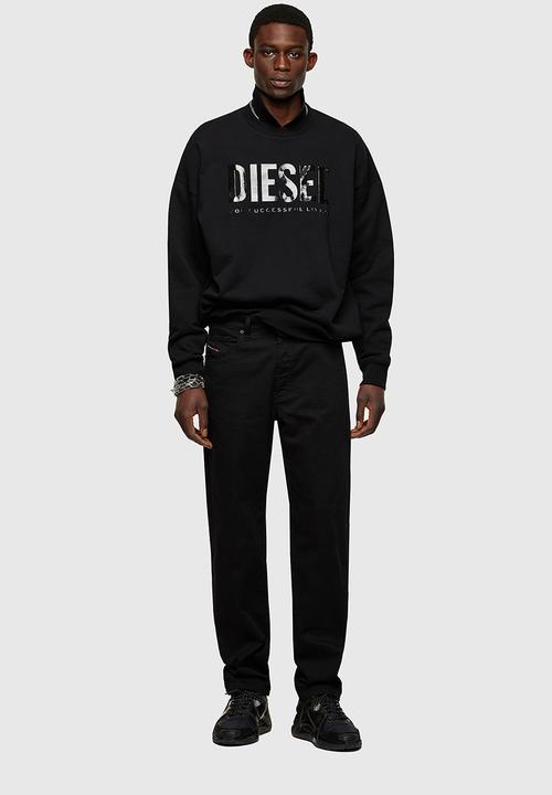 Diesel  - S-mart-inlogo sweatshirt - black