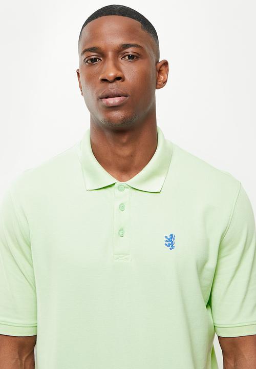 Pringle of Scotland - Core pima pique golfer - marco mint