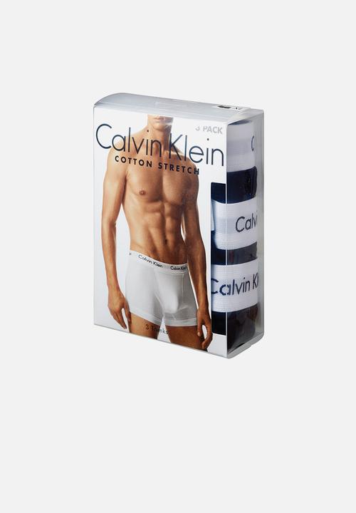 Calvin Klein - 3 pack hip brief - black/cobalt w/blue