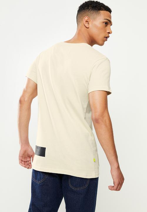 urban° - Urban printed short sleeve tee - stone