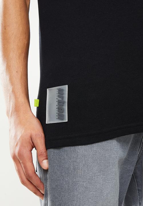 urban° - Urban printed short sleeve tee - black