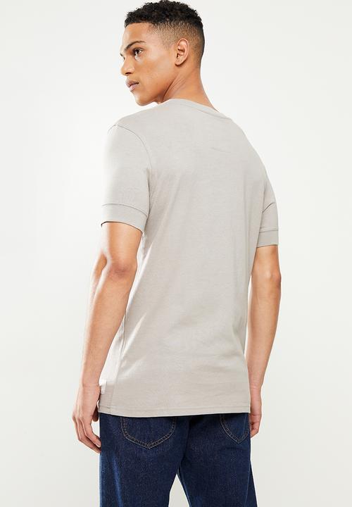 urban° - Urban oversized logo print short sleeve tee - grey