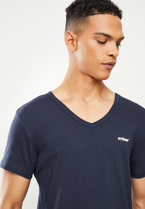 urban° - Urban v-neck short sleeve tee - navy
