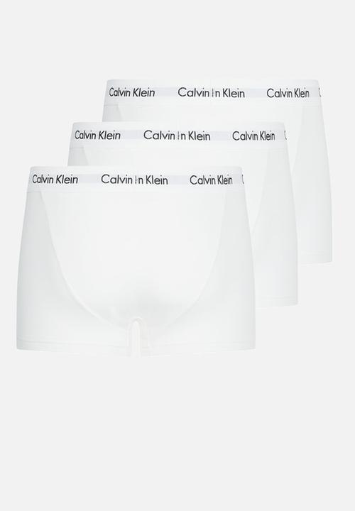 Calvin Klein - 3 pack low rise trunk - white