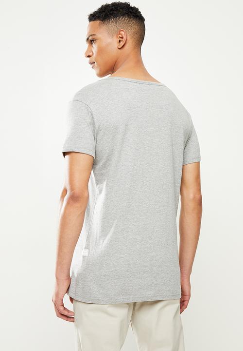 urban° - Urban v-neck short sleeve tee - grey 