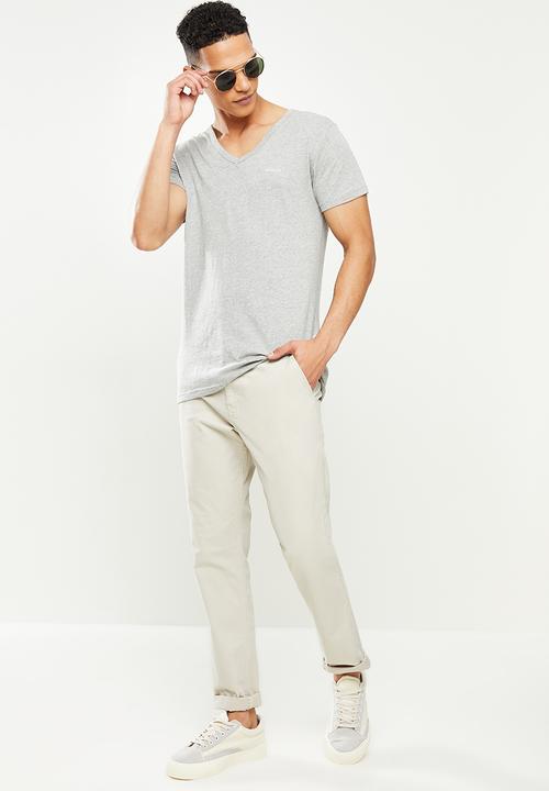 urban° - Urban v-neck short sleeve tee - grey 
