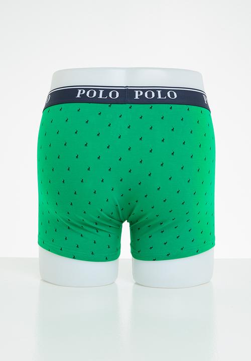 POLO - Reid aop pony knit boxer - green