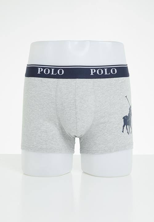 POLO - Classic knit boxer 3-pack - grey