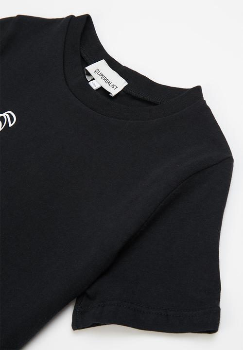 Superbalist - Sleep tee & short - black & pink print