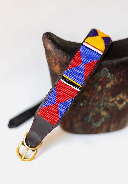 Sila + Bo - Pattern beaded collar - multi 
