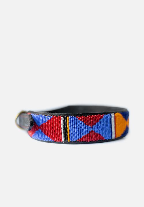 Sila + Bo - Pattern beaded collar - multi 