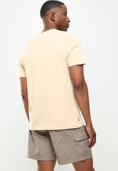 JEEP - Essential logo tee high square print - beige