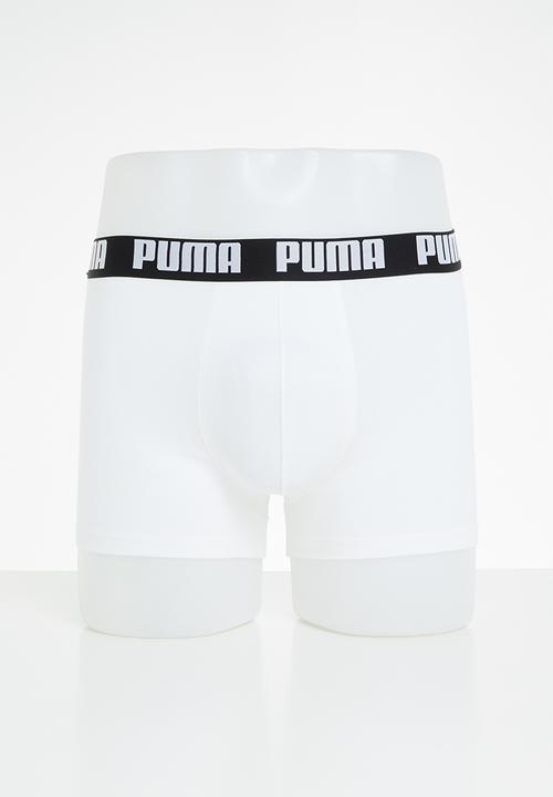 PUMA - Puma basic boxer 2-pack - white & black 