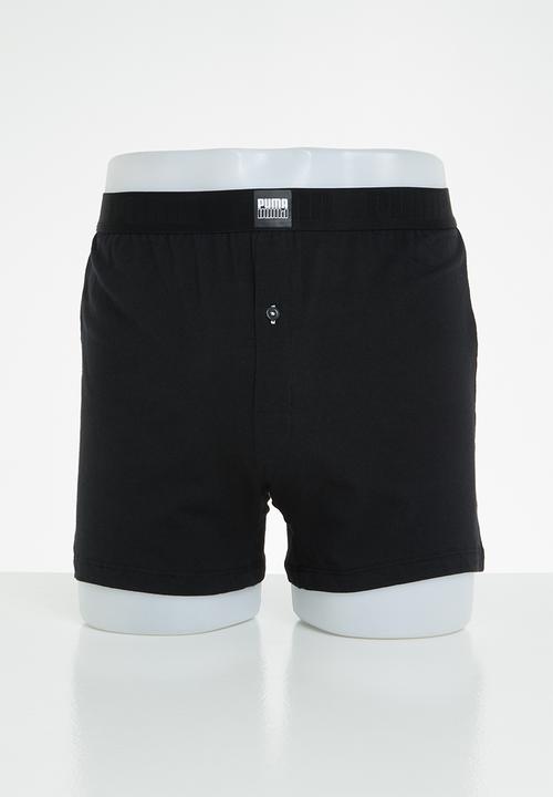 PUMA - Puma men loose jersey boxer 2-pack - black